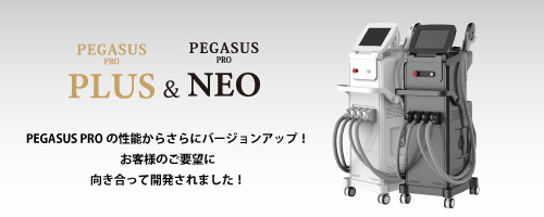 ペガサスプロネオとプラスはペガサスプロの性能からバージョンアップ