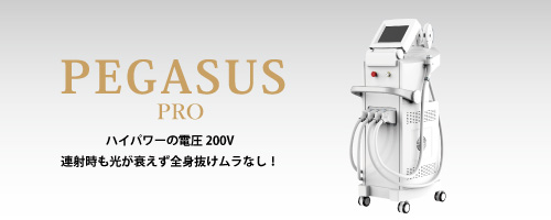 ペガサスプロは200V電圧で全身抜けムラなし