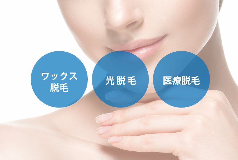 顔脱毛の脱毛種類