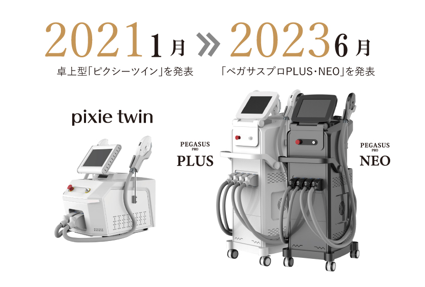 ピクシーミニとペガサスプロPLUSとNEO