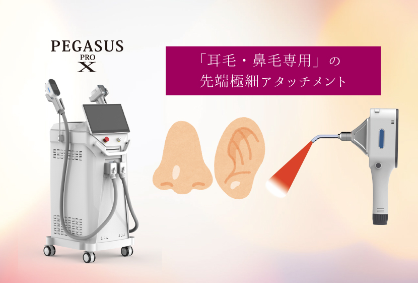 鼻毛脱毛はペガサスプロXにお任せ