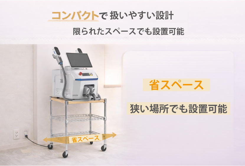 ピクシーツインXコンパクト設計