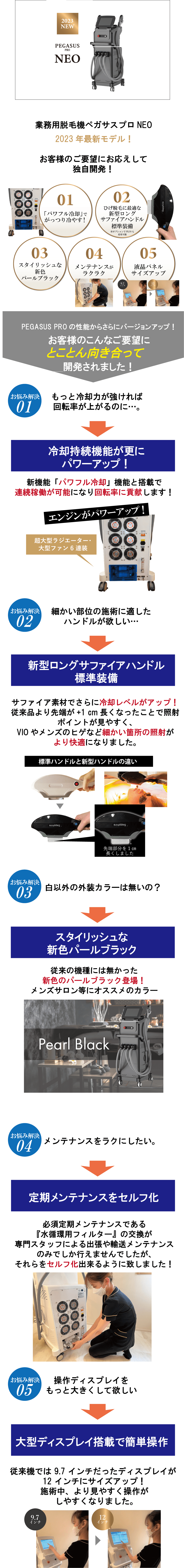 ペガサスプロNEO製品情報